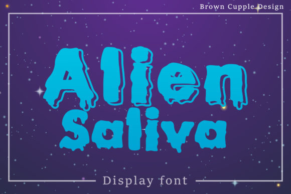 Alien Saliva: A Cool and Techno Display Font for Modern Designs