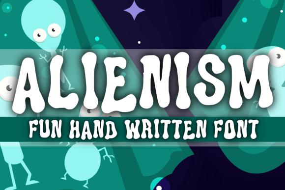 Alienism: A Psychedelic Display Font for Creative Projects