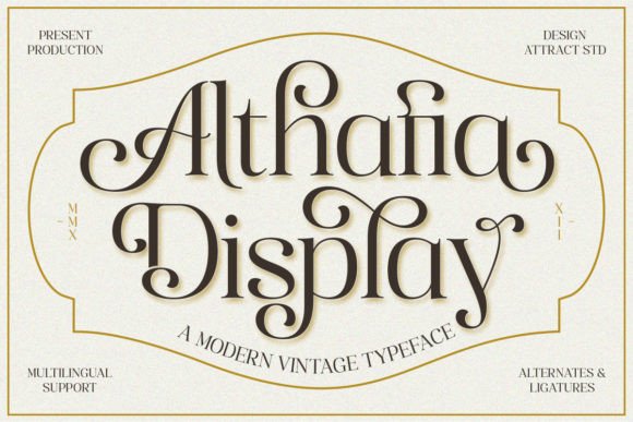 Althafia Display: The Elegant Font for Chic Designs