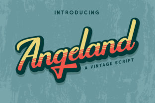Angeland: A Vintage Display Font for Timeless Design