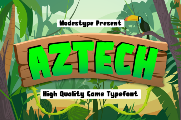Aztech: The Playful Font for Fun Designs
