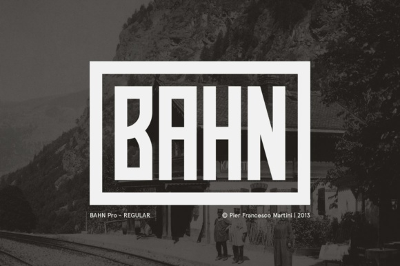 Bahn Pro: A Sleek Display Font with Retro Charm