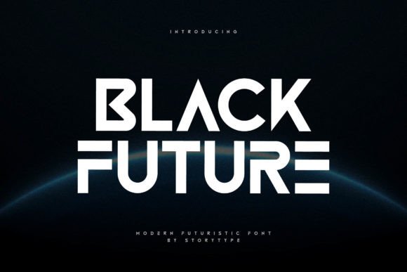 Black Future: A Cool and Futuristic Serif Display Font