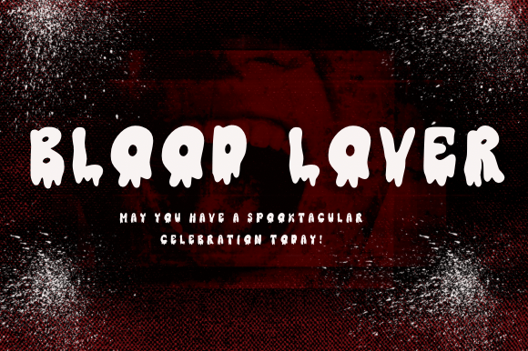 Blood Lover: A Spooky, Drippy Display Font
