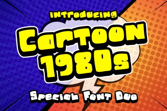 Cartoon 1980s: A Fun Display Font for Creative Projects