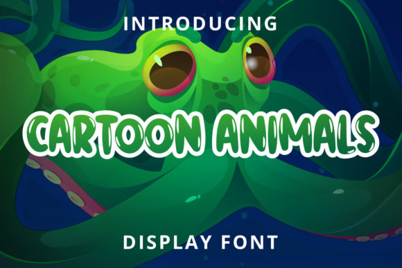Discover the Playful Charm of Cartoon Animals Font
