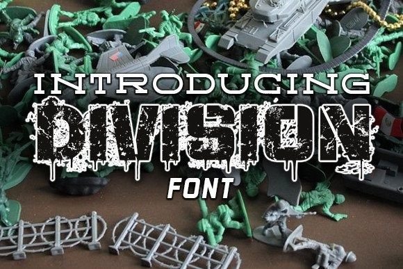 Division: A Cool and Grunge-Style Display Font