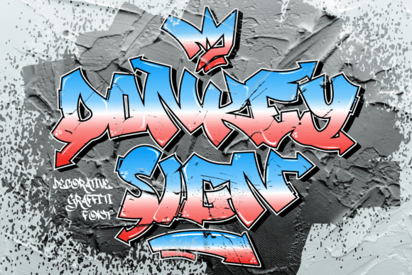 Donkey Sign: Bold Graffiti Font for Creative Designs