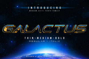 Galactus: A Futuristic Display Font for Bold Designs