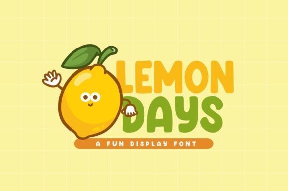 Lemon Days: A Fun and Cool Display Font for Creative Projects