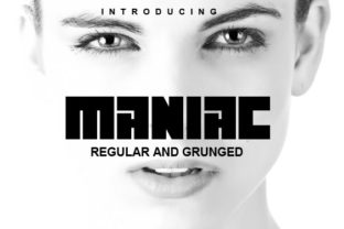 Maniac: A Bold Squarish Techno Display Font for Modern Design