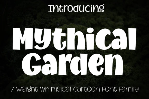 Mythical Garden: A Bold Display Font for Impactful Designs