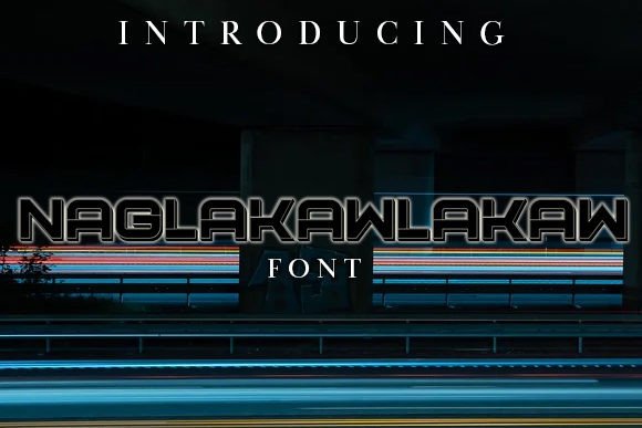 Naglakawlakaw: A Bold Display Typeface for Creative Projects