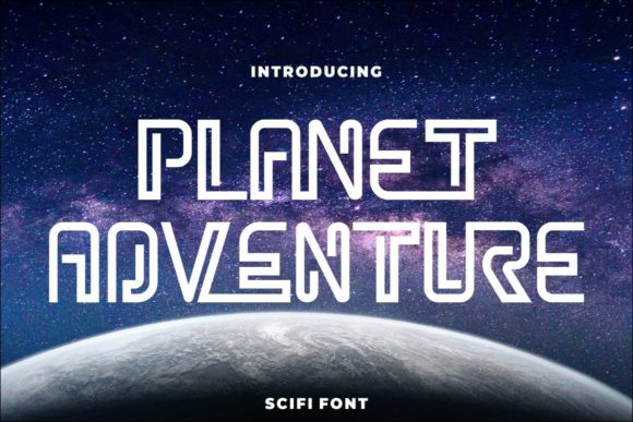 Planet Adventure: Sci-Fi Display Font for Modern Design
