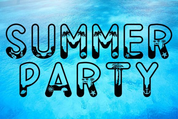 Summer Party Font: The Bright Display Typeface for Your Designs