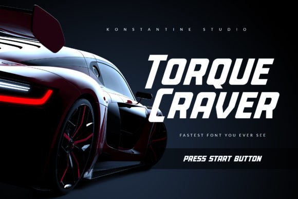 Torque Craver: A Modern Display Typeface for Bold Brands
