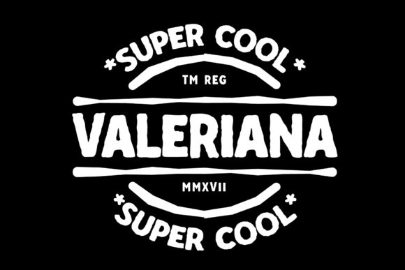 Valeriana: A Bold Display Font for Modern Design