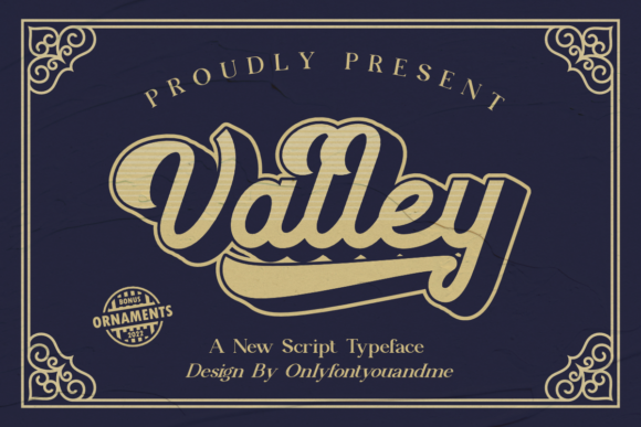 Valley: A Vintage Display Font for Elegant Design