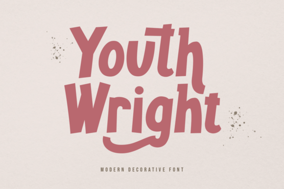 Youth Wright: A Hand-Painted Display Font for Modern Design