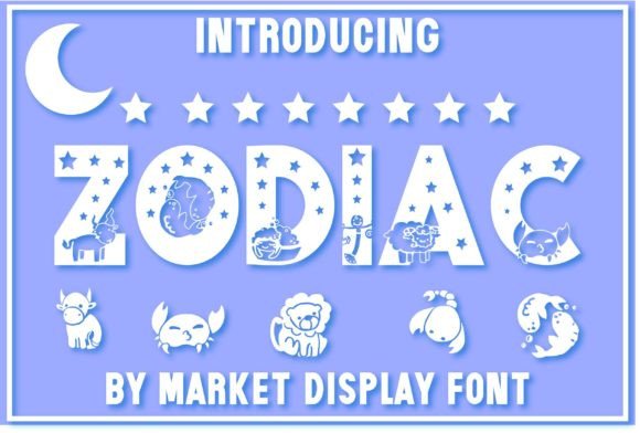 Zodiac: A Cool, Cute, and Fun Display Font